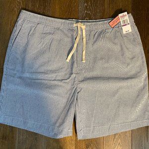 Vineyard Vines Shorts/Size XXL/ Blue Pinstripe/7" Jetty Shorts/Drawstring